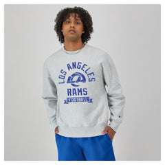 Los Angeles Rams Champion Reverse Weave Fleece Pullover Sweatshirt - Heather Gray sale