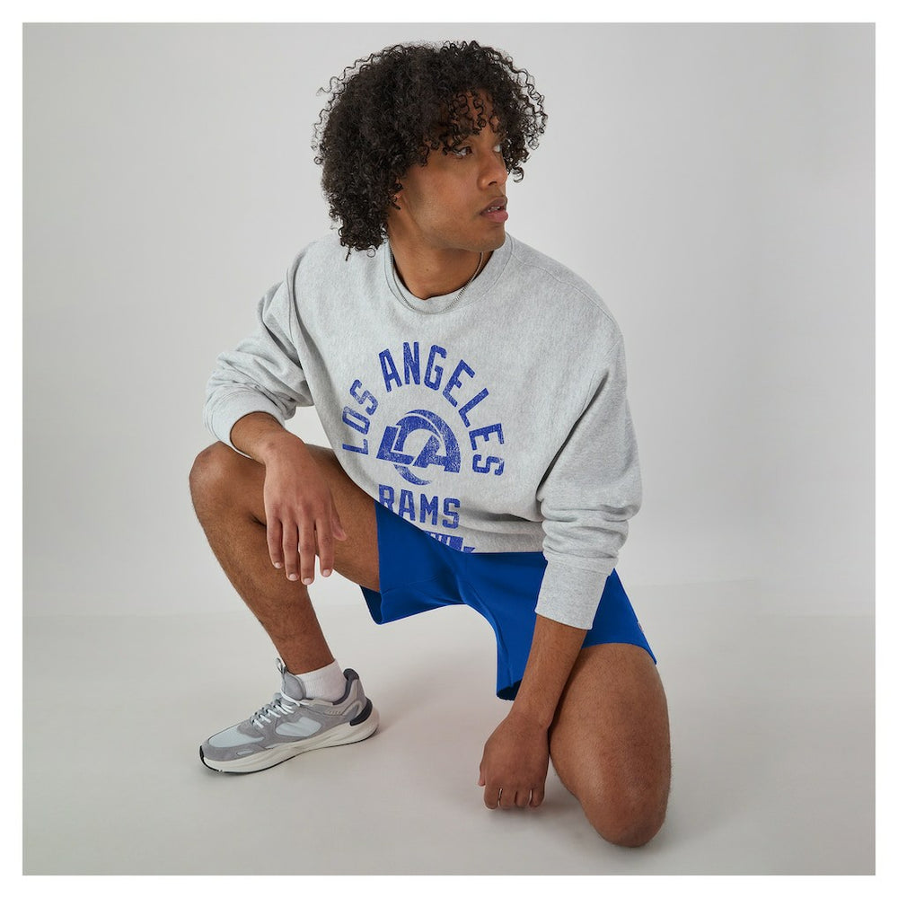Los Angeles Rams Champion Reverse Weave Fleece Pullover Sweatshirt - Heather Gray sale