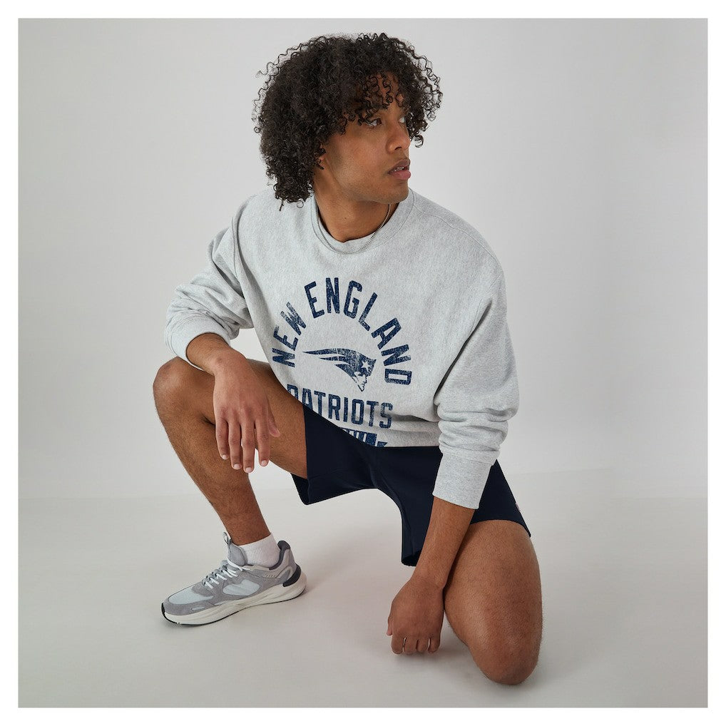 New England Patriots Champion Reverse Weave Fleece Pullover Sweatshirt - Heather Gray on sale