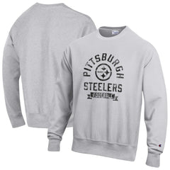 Pittsburgh Steelers Champion Reverse Weave Fleece Pullover Sweatshirt - Heather Gray on sale