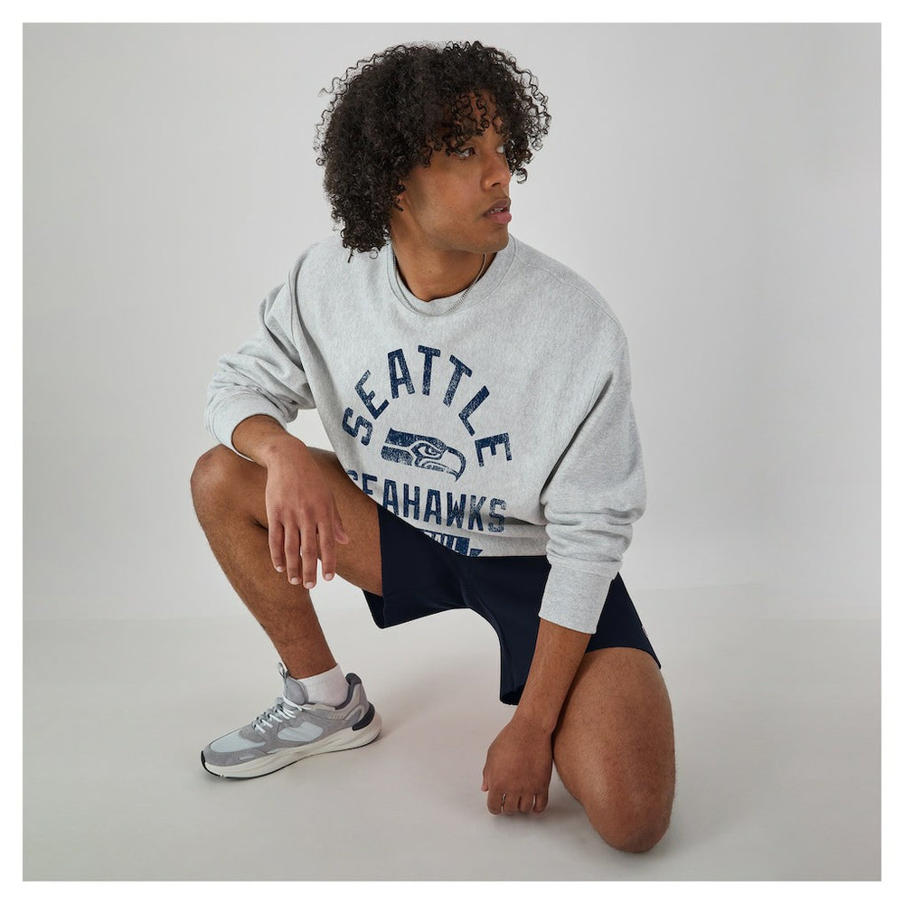 Seattle Seahawks Champion Reverse Weave Fleece Pullover Sweatshirt - Heather Gray cheap