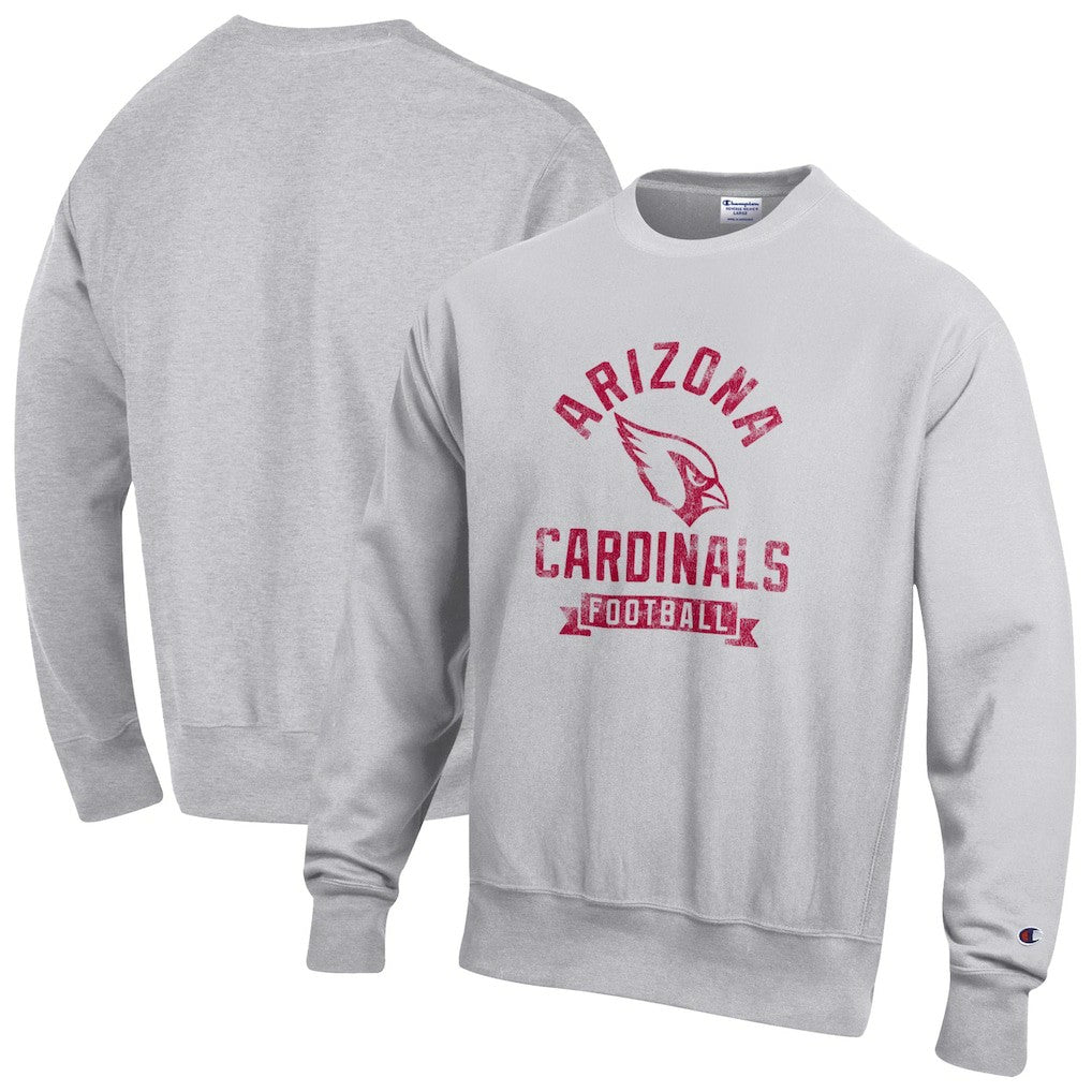 Arizona Cardinals Champion Reverse Weave Fleece Pullover Sweatshirt - Heather Gray online
