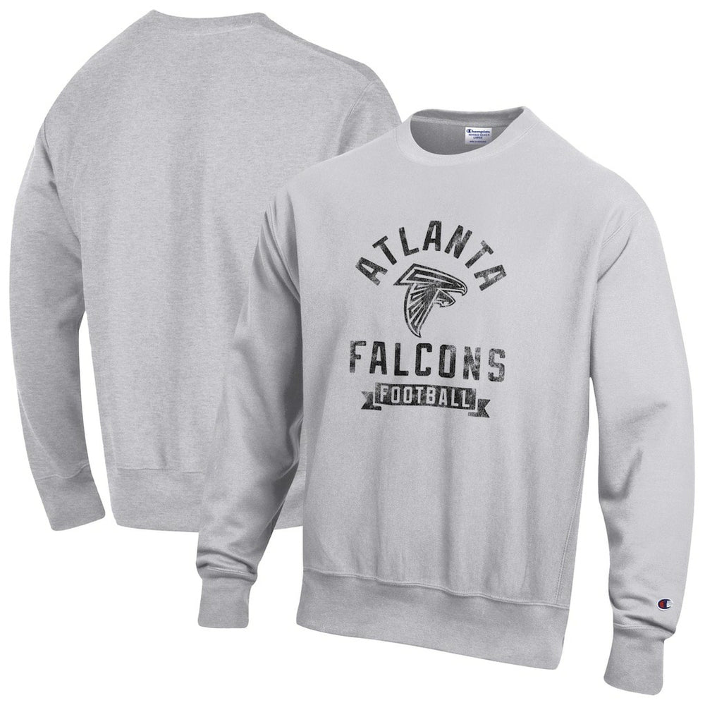 Atlanta Falcons Champion Reverse Weave Fleece Pullover Sweatshirt - Heather Gray cheap