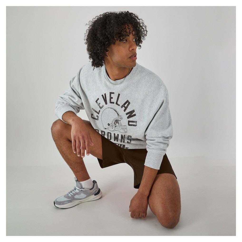 Cleveland Browns Champion Reverse Weave Fleece Pullover Sweatshirt - Heather Gray on sale