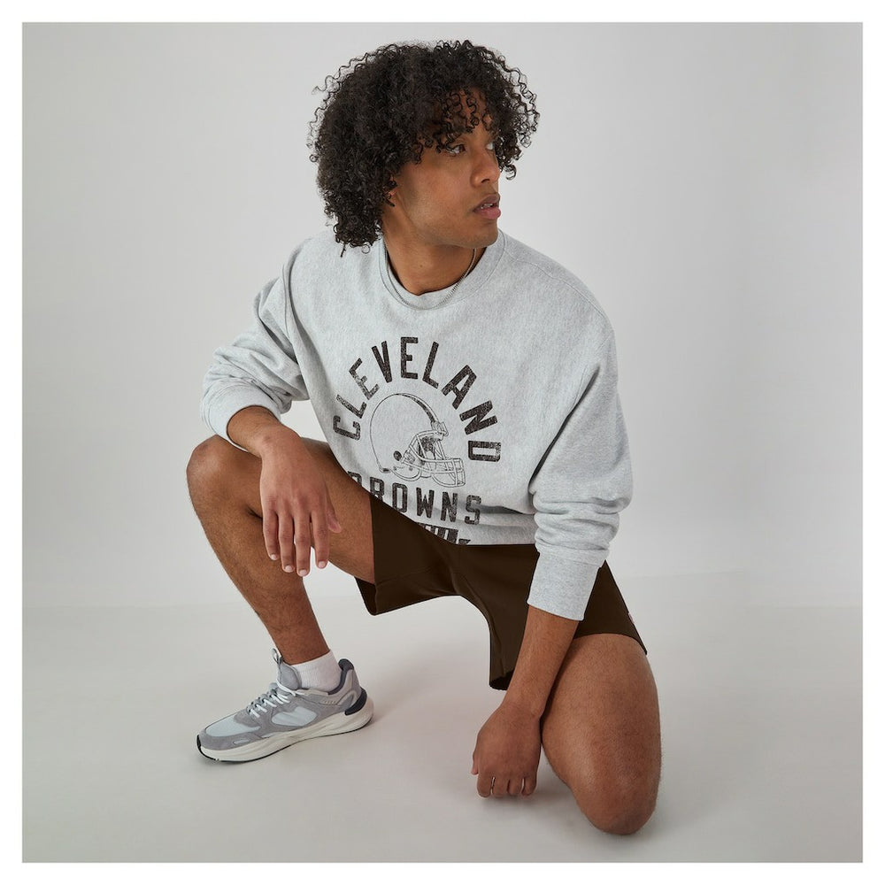 Cleveland Browns Champion Reverse Weave Fleece Pullover Sweatshirt - Heather Gray on sale