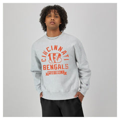 Cincinnati Bengals Champion Reverse Weave Fleece Pullover Sweatshirt - Heather Gray outlet