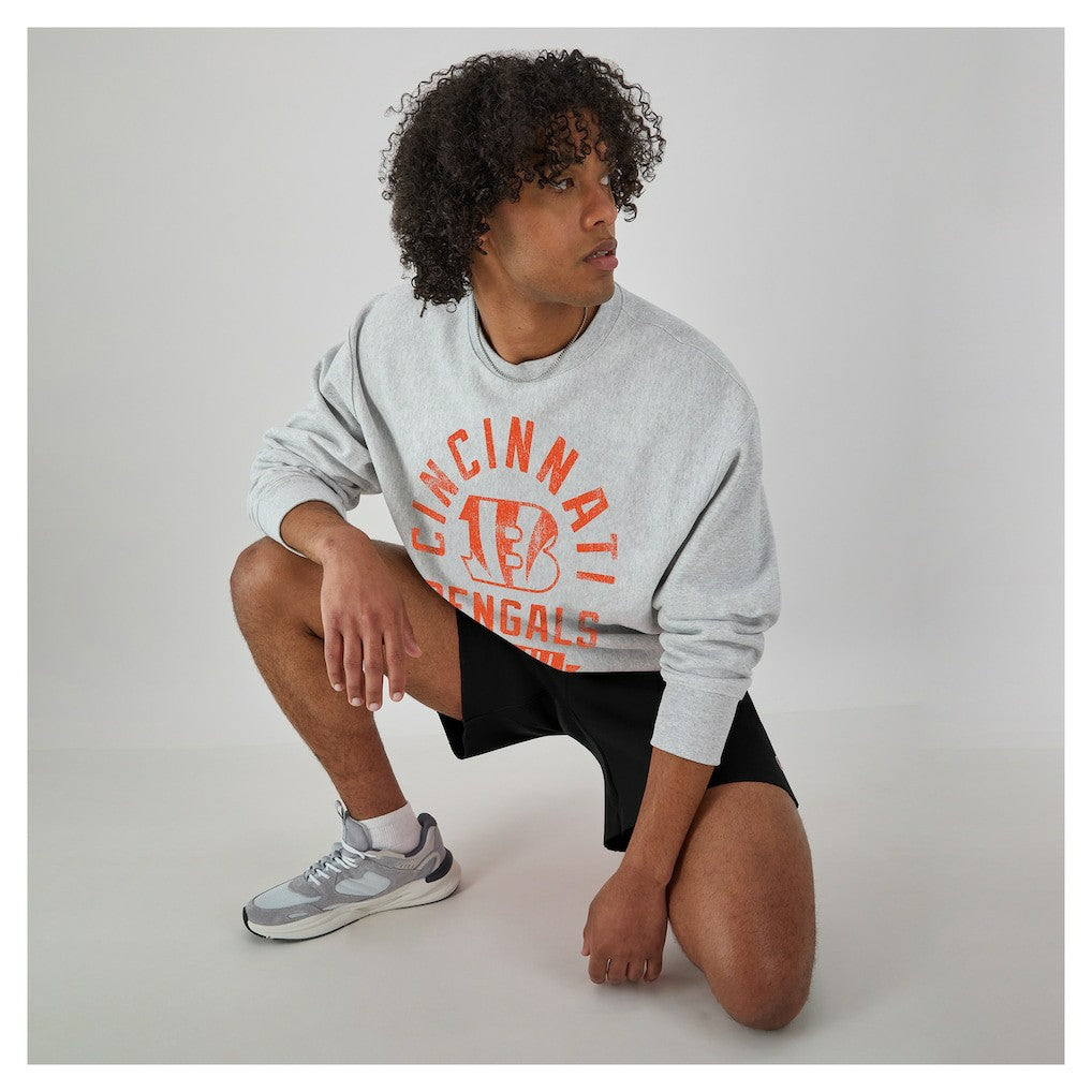 Cincinnati Bengals Champion Reverse Weave Fleece Pullover Sweatshirt - Heather Gray outlet