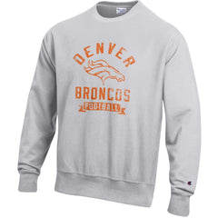 Denver Broncos Champion Reverse Weave Fleece Pullover Sweatshirt - Heather Gray online
