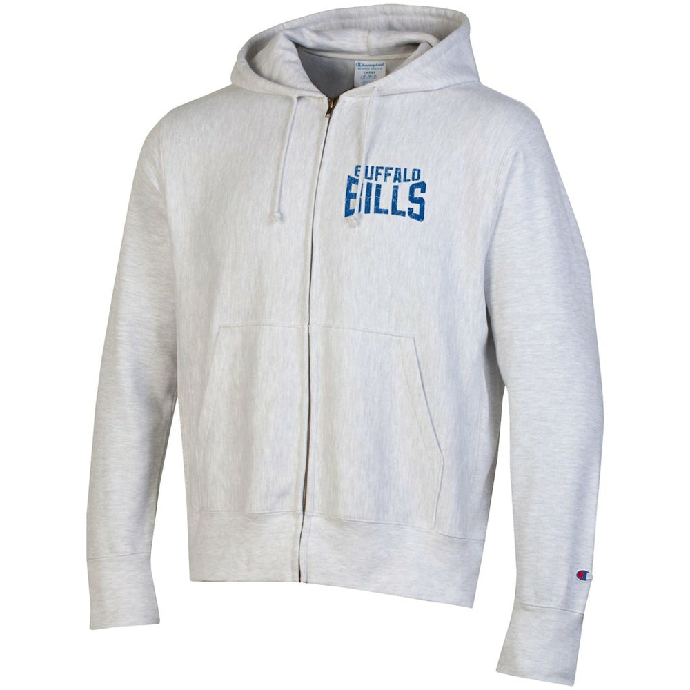 Buffalo Bills Champion Reverse Weave Full-Zip Hoodie - Heather Gray cheap