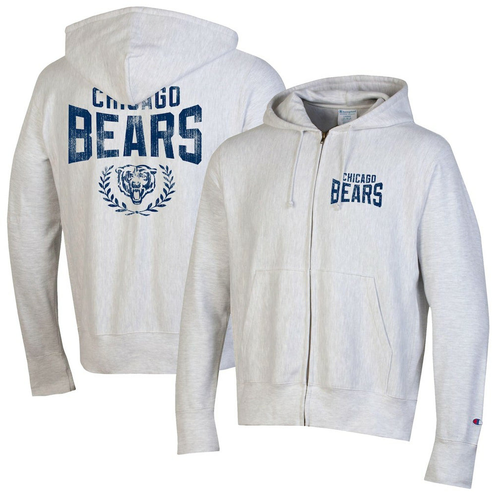 Chicago Bears Champion Reverse Weave Full-Zip Hoodie - Heather Gray outlet