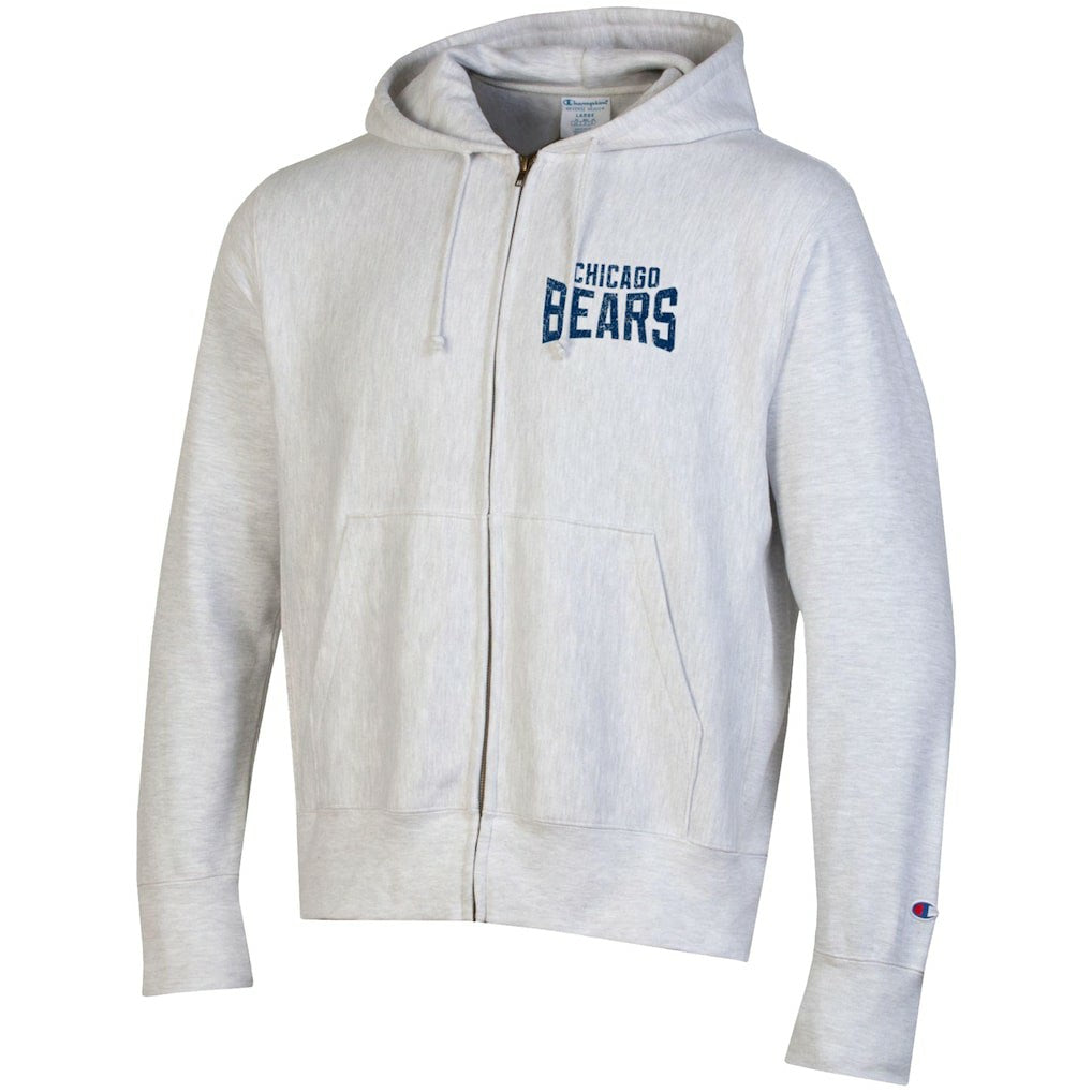 Chicago Bears Champion Reverse Weave Full-Zip Hoodie - Heather Gray outlet