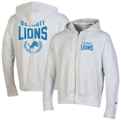 Detroit Lions Champion Reverse Weave Full-Zip Hoodie - Heather Gray on sale