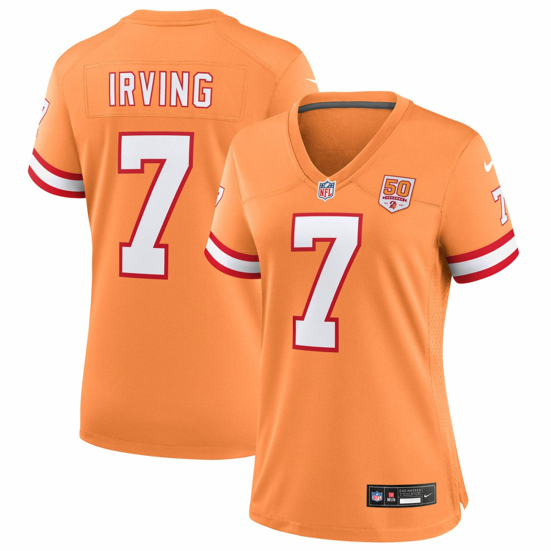 Bucky Irving Tampa Bay Buccaneers Women's 50th Season Game Jersey - Creamsicle | Nike online