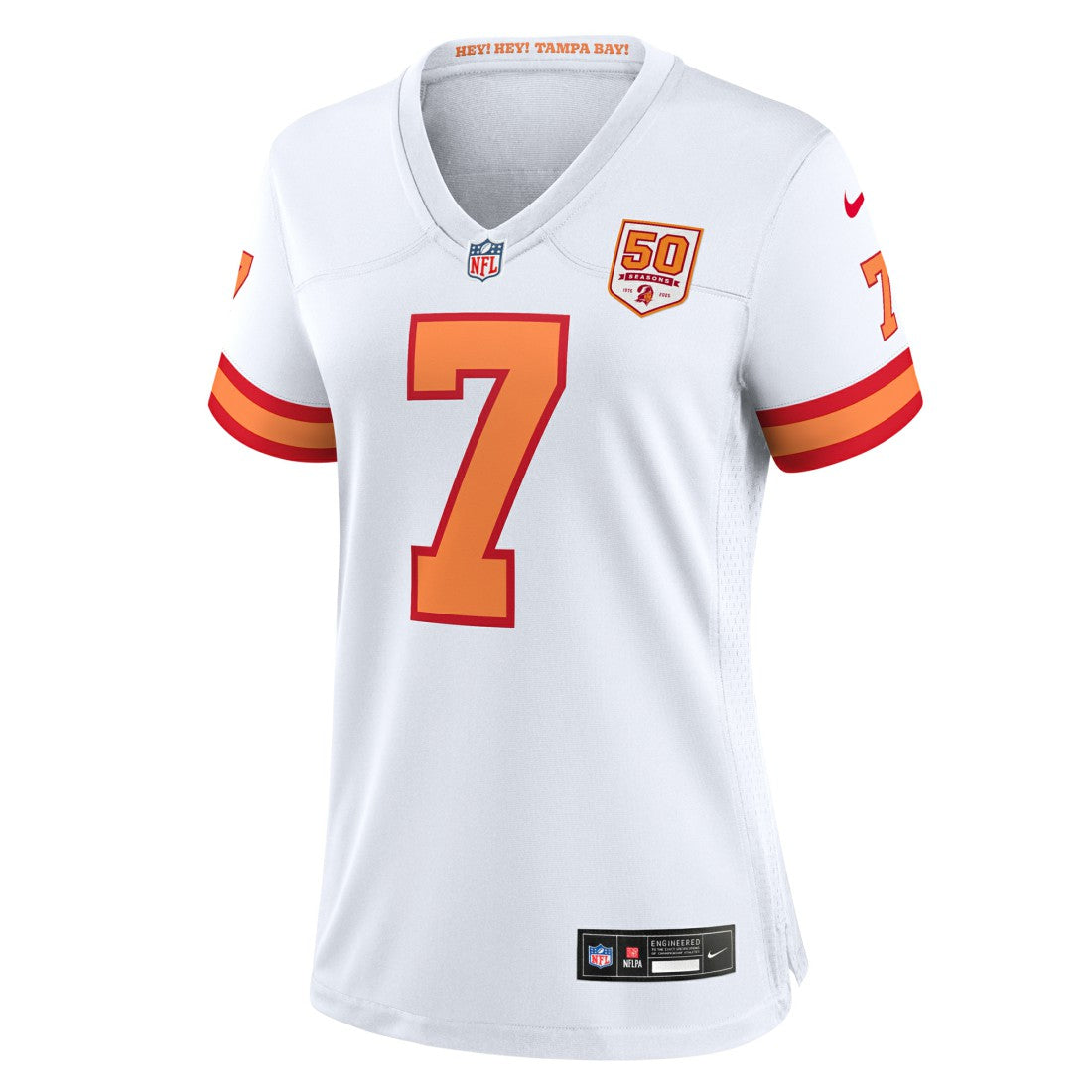 Bucky Irving '76 Tampa Bay Buccaneers Women's 50th Season Game Jersey - White | Nike for sale