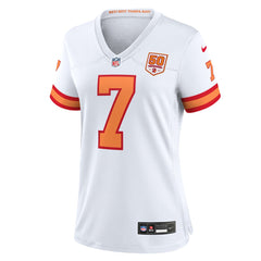 Bucky Irving '76 Tampa Bay Buccaneers Women's 50th Season Game Jersey - White | Nike for sale