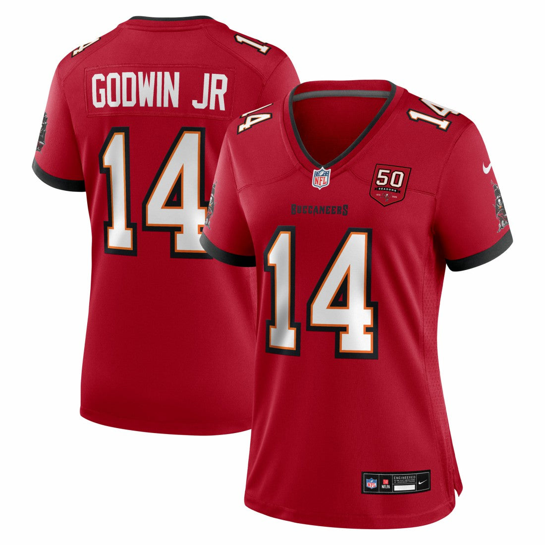 Chris Godwin Jr. Tampa Bay Buccaneers Women's 50th Season Team Game Jersey - Red | Nike sale