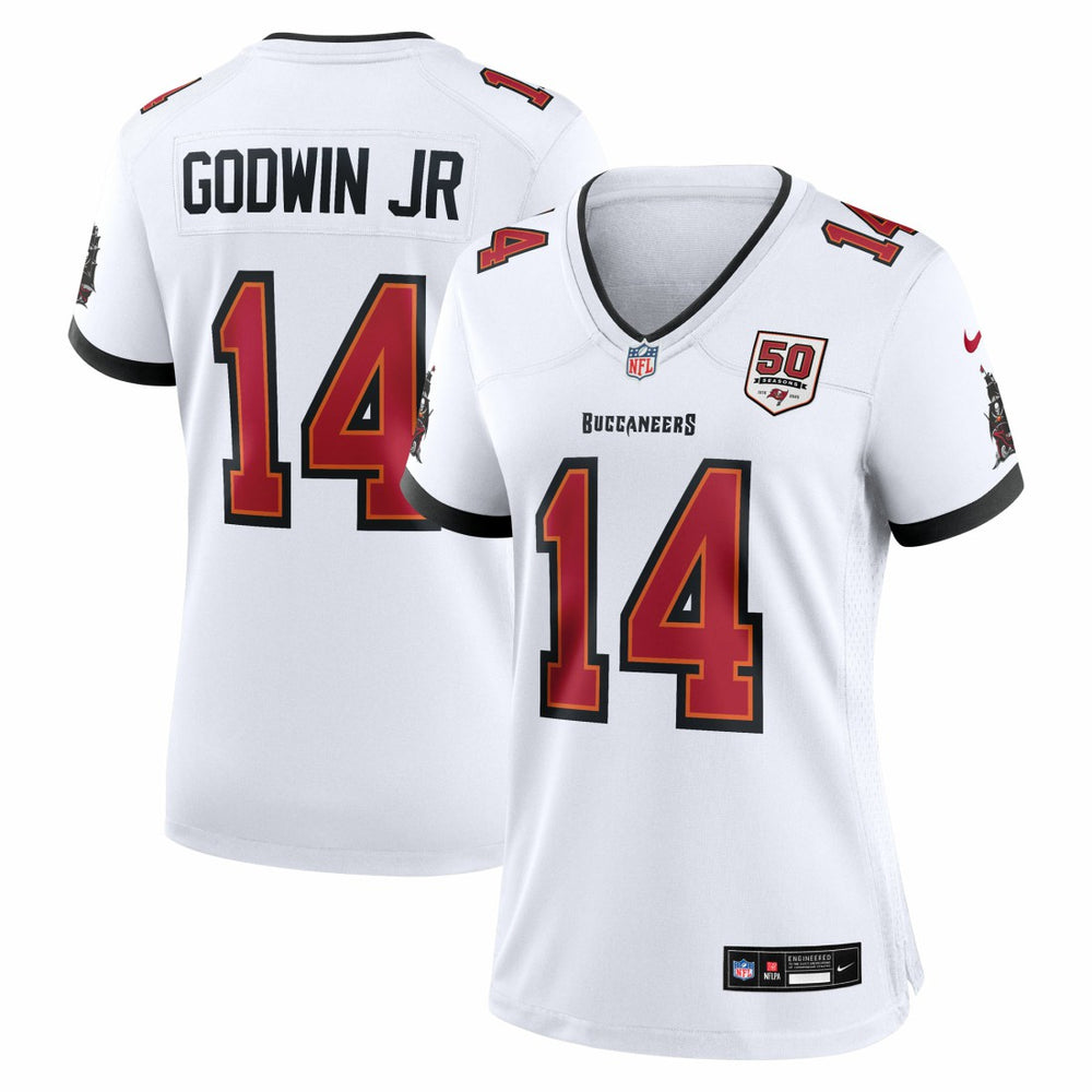 Chris Godwin Jr. Tampa Bay Buccaneers Women's 50th Season White Game Jersey - White | Nike for sale