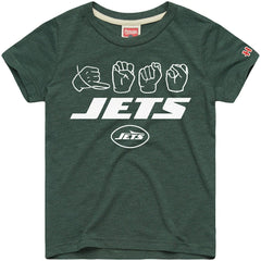 New York Jets Homage Youth Love Sign x ASL 2.0 Tri-Blend T-Shirt - Green sale
