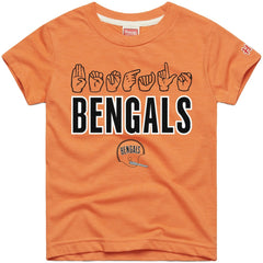 Cincinnati Bengals Homage Youth Love Sign x ASL 2.0 Tri-Blend T-Shirt - Orange online