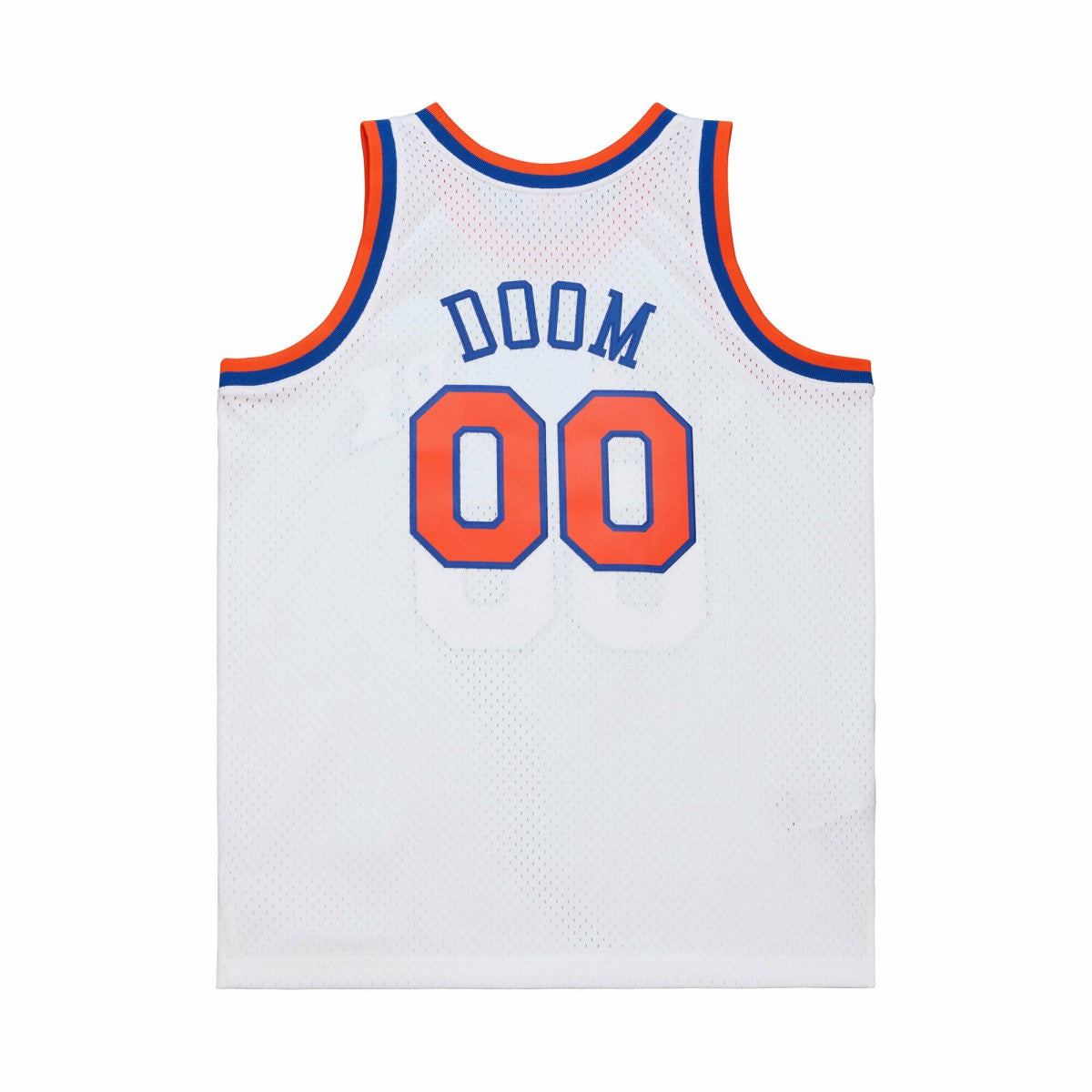 MF DOOM x NY Knicks x A New York Story Fashion Jersey - White | Mitchell & Ness shop