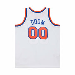 MF DOOM x NY Knicks x A New York Story Fashion Jersey - White | Mitchell & Ness shop