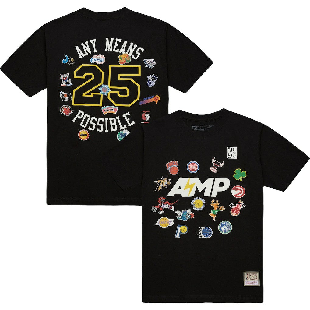x NBA x AMP T-Shirt - Black | Mitchell & Ness shop