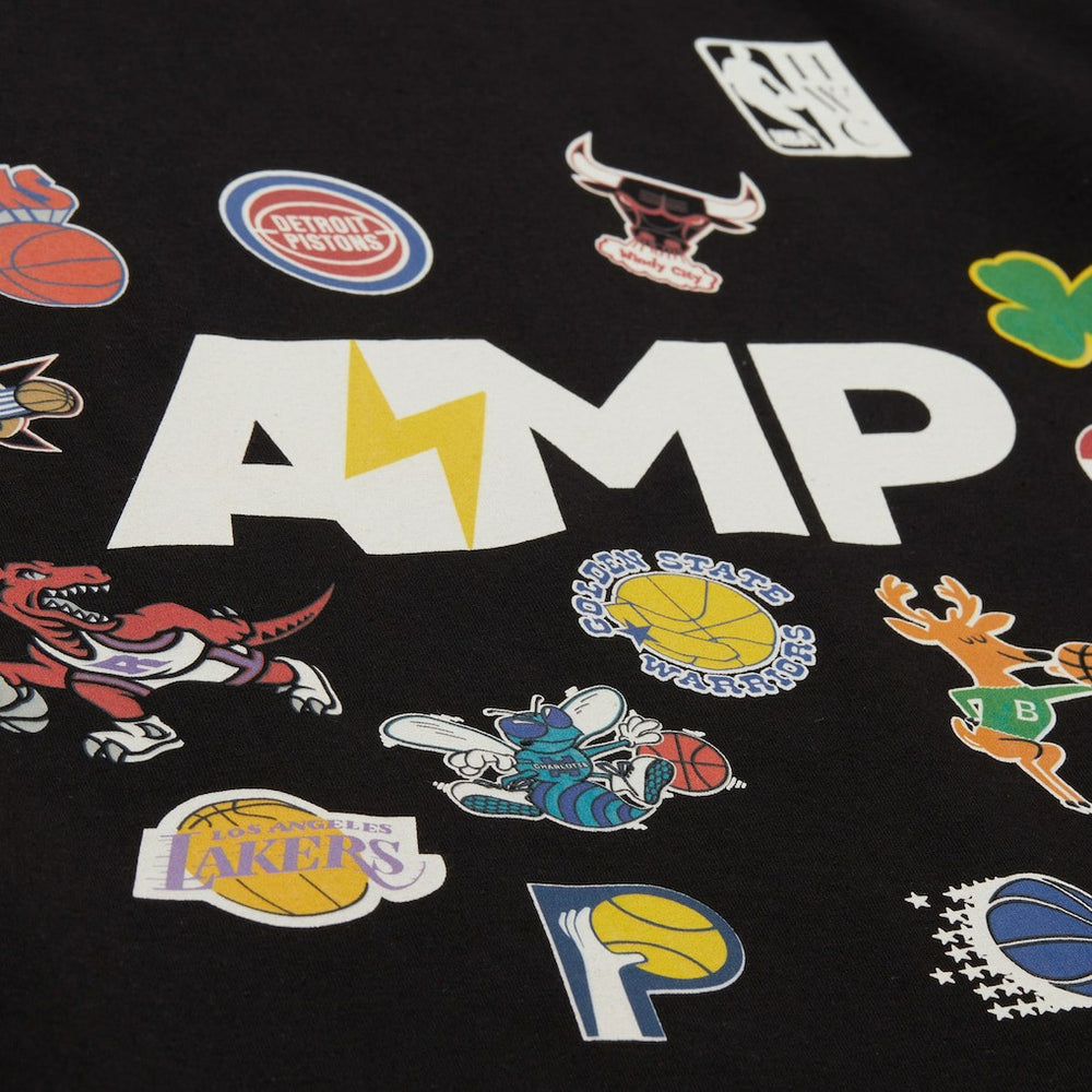 x NBA x AMP T-Shirt - Black | Mitchell & Ness shop