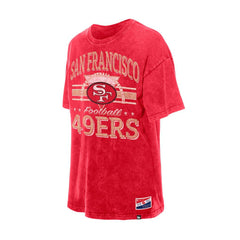 San Francisco 49ers New Era Women's Throwback Oversized T-Shirt - Scarlet sale