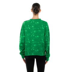 Philadelphia Eagles New Era Women's Throwback Oversized Boxy Sweatshirt - Kelly Green cheap