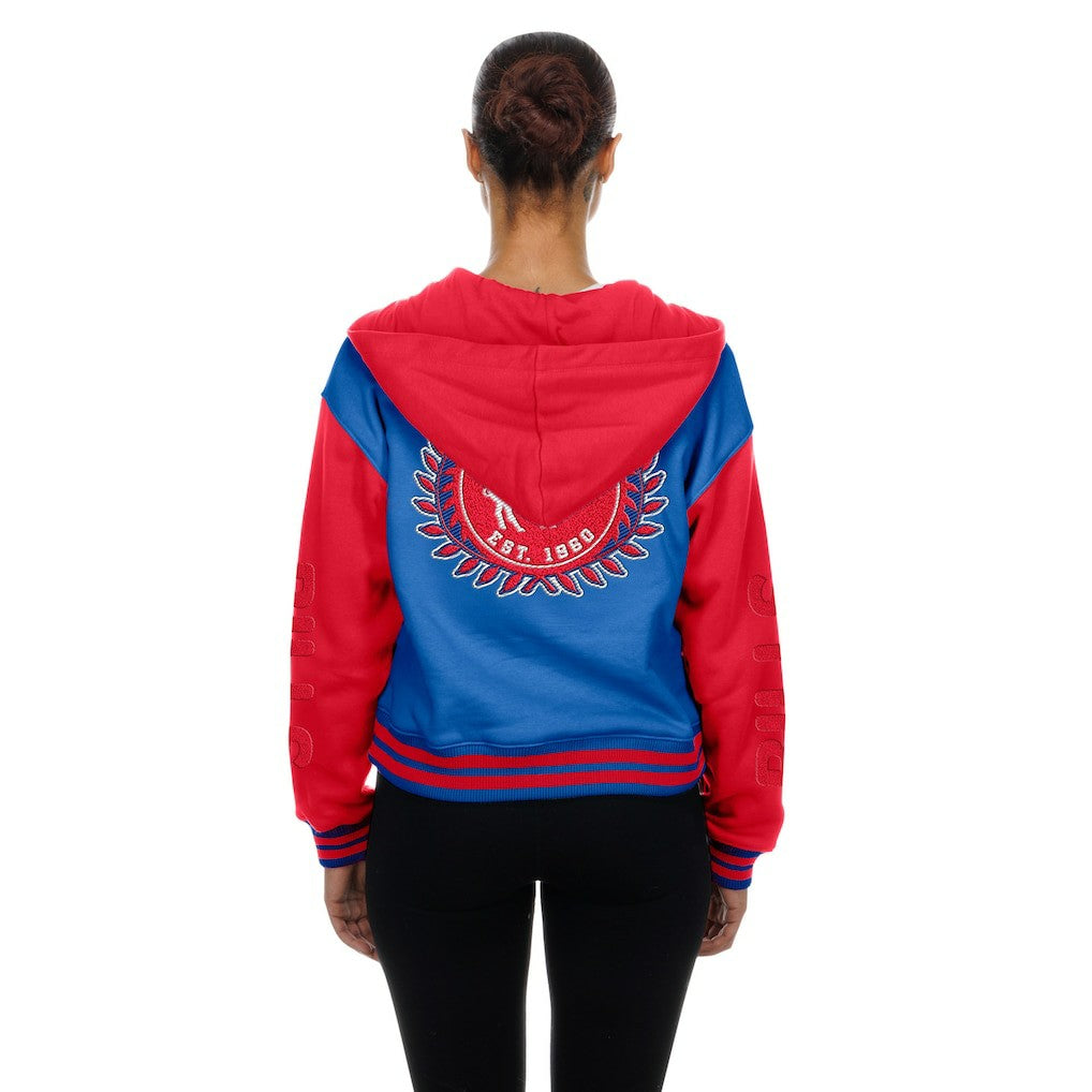 Buffalo Bills New Era Women's Throwback Full-Snap Hooded Jacket - Royal sale