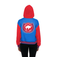 Buffalo Bills New Era Women's Throwback Full-Snap Hooded Jacket - Royal sale