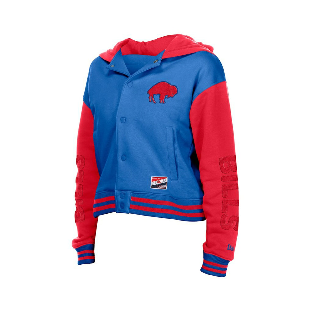 Buffalo Bills New Era Women's Throwback Full-Snap Hooded Jacket - Royal sale