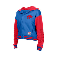 Buffalo Bills New Era Women's Throwback Full-Snap Hooded Jacket - Royal sale