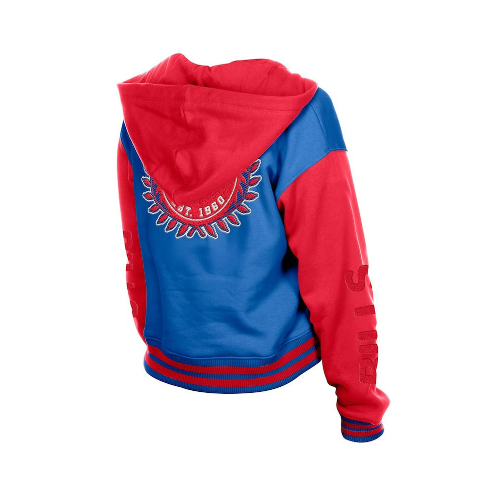 Buffalo Bills New Era Women's Throwback Full-Snap Hooded Jacket - Royal sale