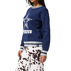Dallas Cowboys Terez Unisex Logo Crew Neck Sweater - Navy sale