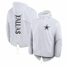 Dallas Cowboys Type Play Down Full-Zip Jacket - White on sale