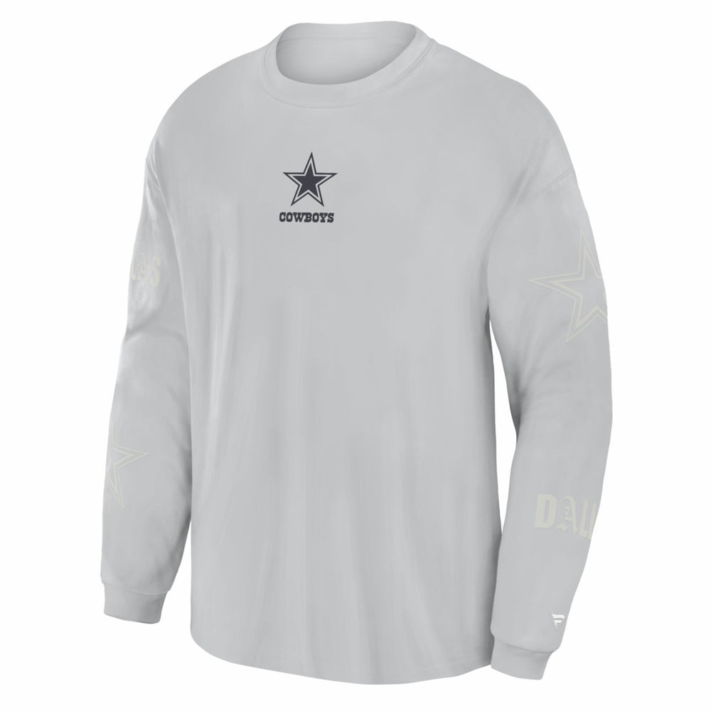 Dallas Cowboys Oversized Type Play Long Sleeve T-Shirt - Gray sale