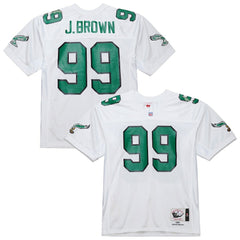 Jerome Brown Philadelphia Eagles 1991 Authentic Throwback Retired Player Jersey - White cheap