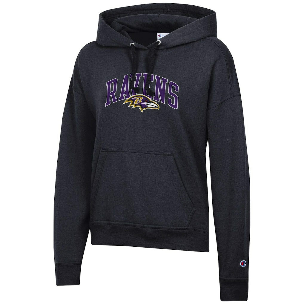 Baltimore Ravens Champion Women's Powerblend Hoodie - Black on sale