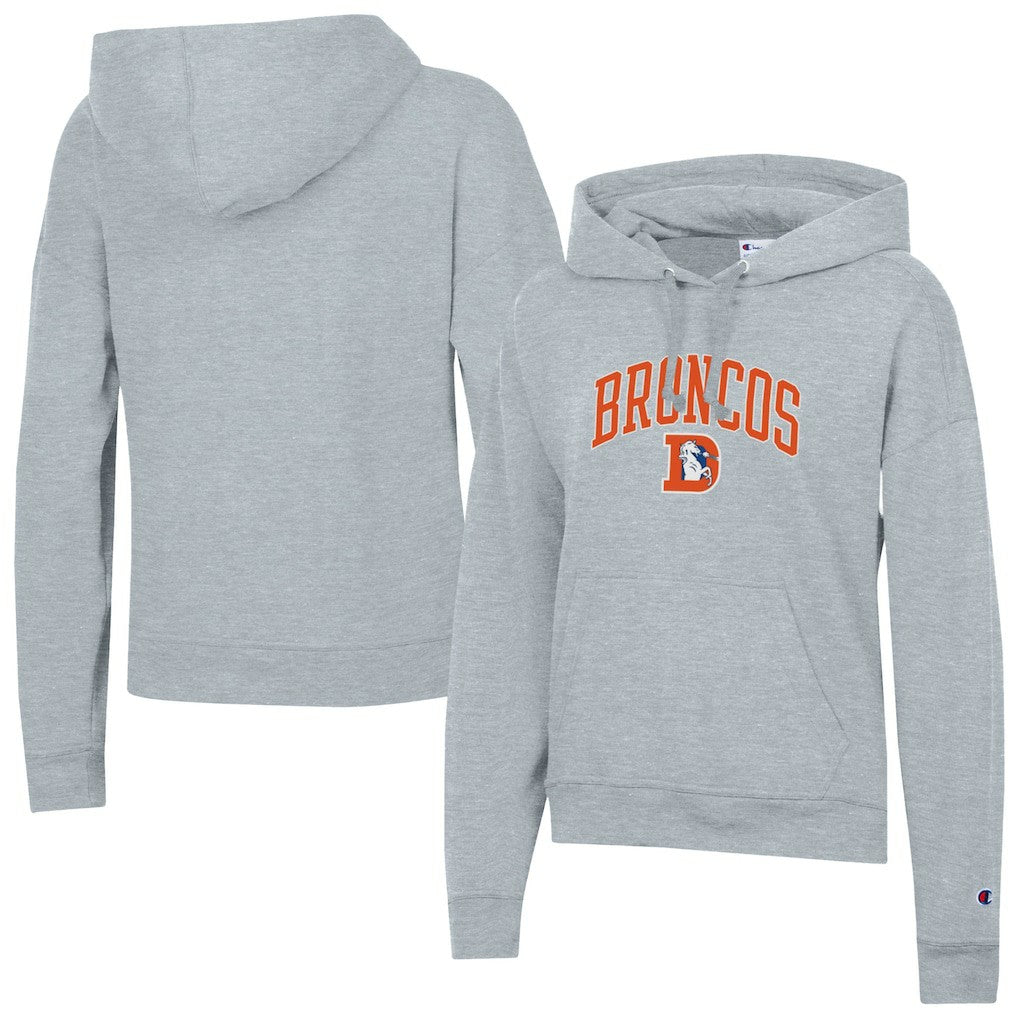 Denver Broncos Champion Women's Powerblend Hoodie - Heather Gray outlet