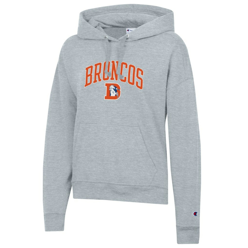 Denver Broncos Champion Women's Powerblend Hoodie - Heather Gray outlet