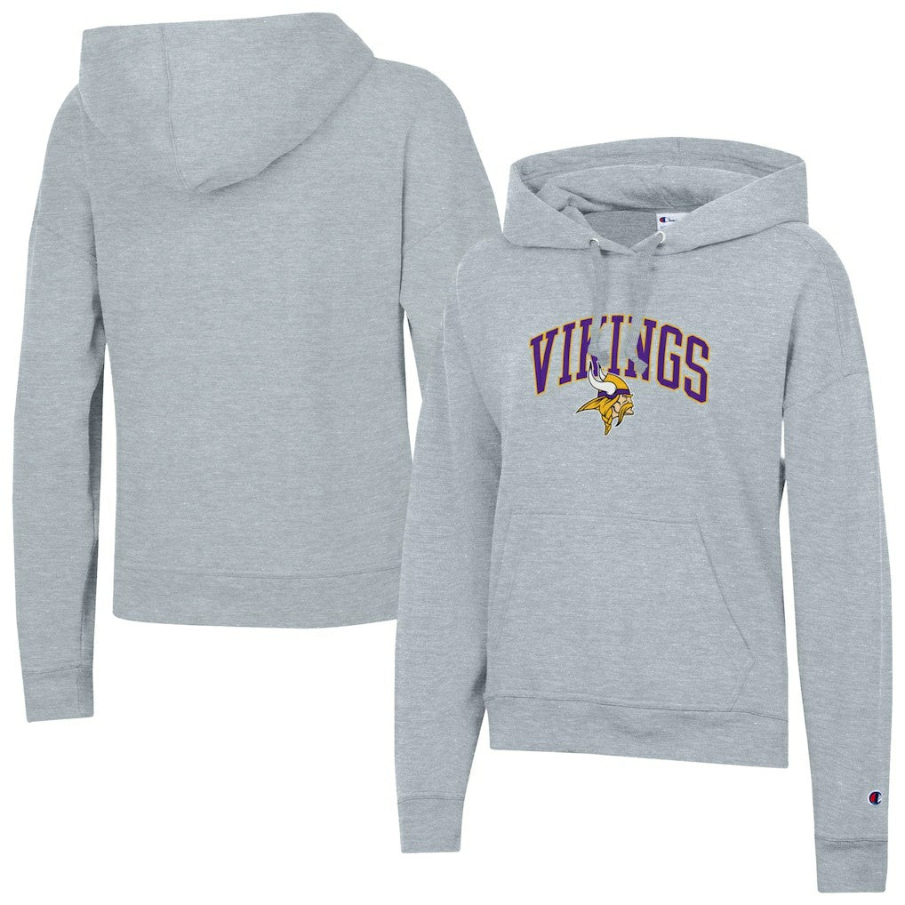 Minnesota Vikings Champion Women's Powerblend Hoodie - Heather Gray for sale