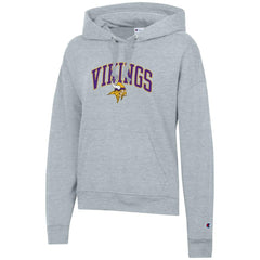 Minnesota Vikings Champion Women's Powerblend Hoodie - Heather Gray for sale