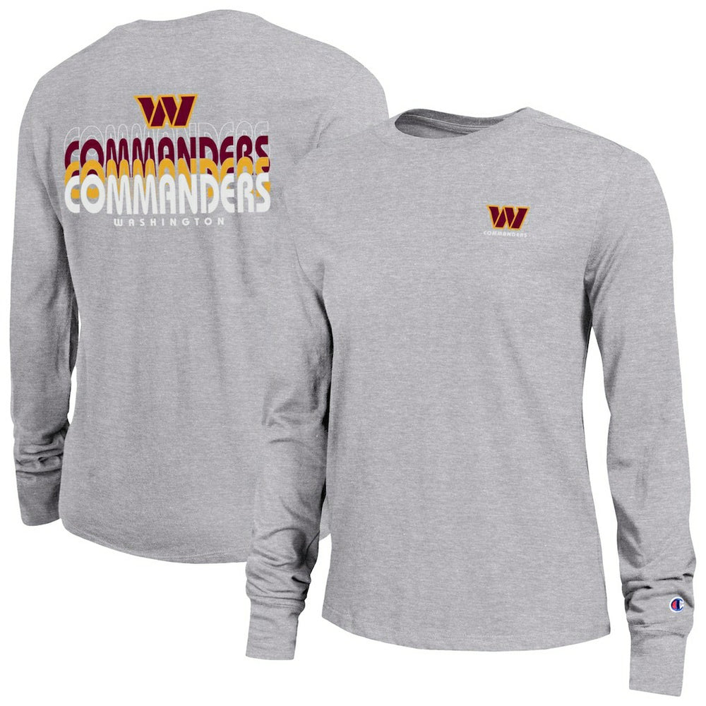 Washington Commanders Champion Women's Core Long-Sleeve T-Shirt - Heather Gray sale