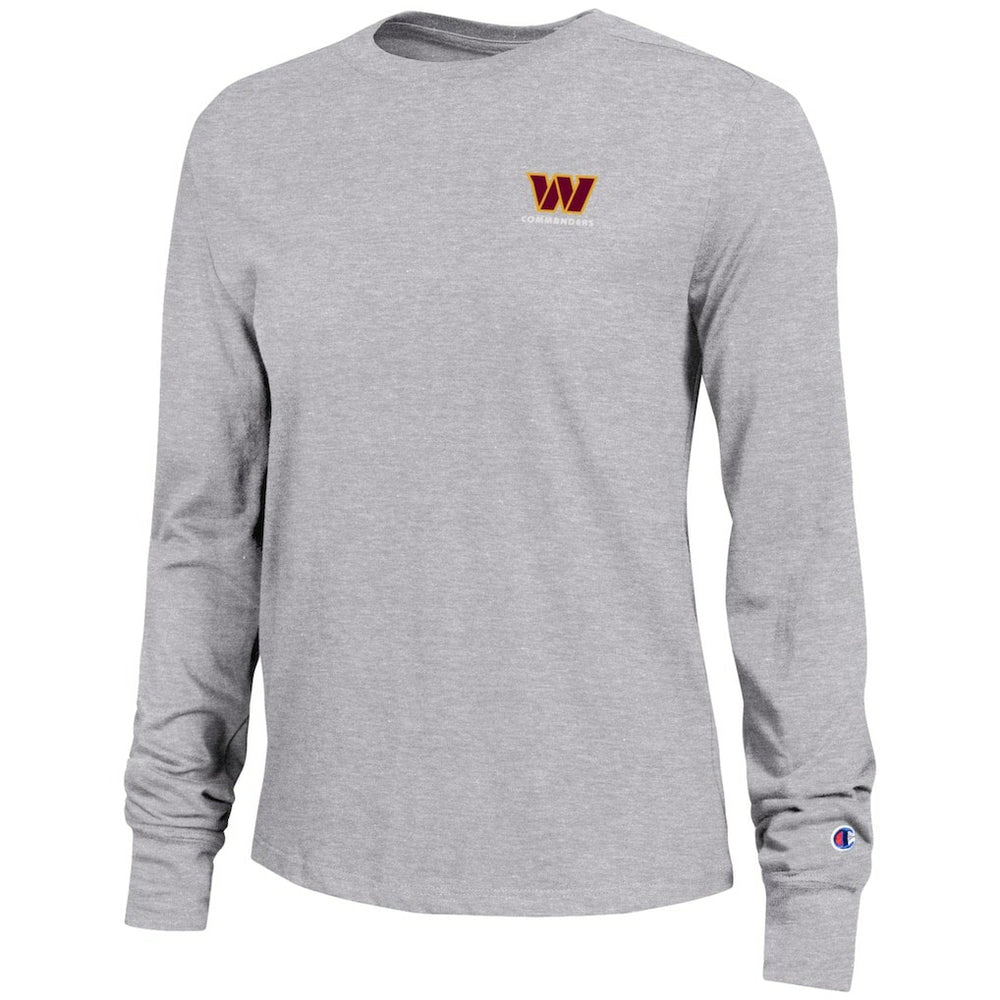 Washington Commanders Champion Women's Core Long-Sleeve T-Shirt - Heather Gray sale