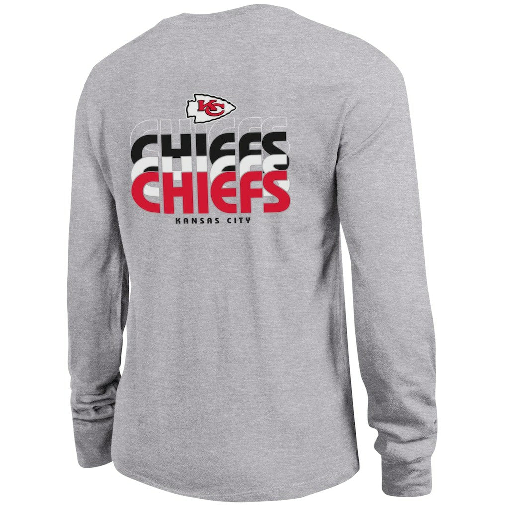 Kansas City Chiefs Champion Women's Core Long-Sleeve T-Shirt - Heather Gray on sale