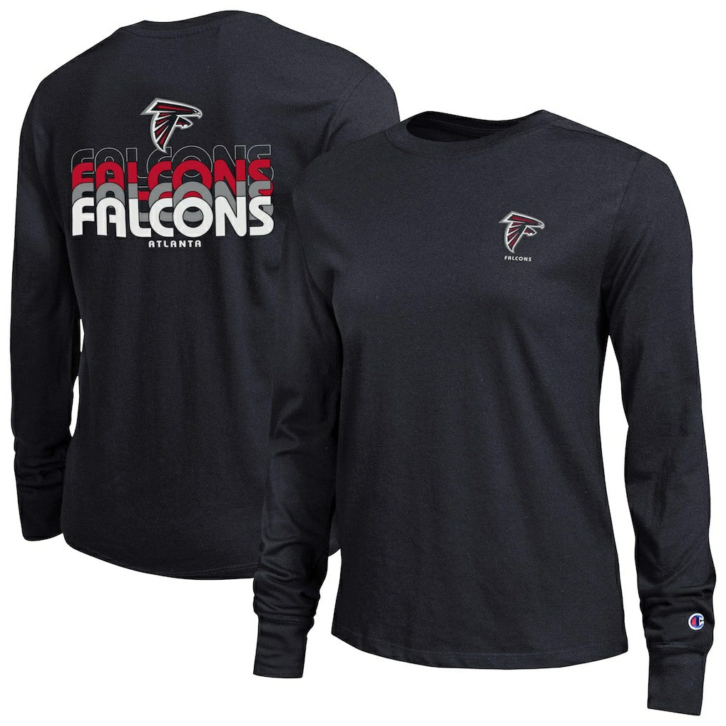 Atlanta Falcons Champion Women's Core Long-Sleeve T-Shirt - Black sale