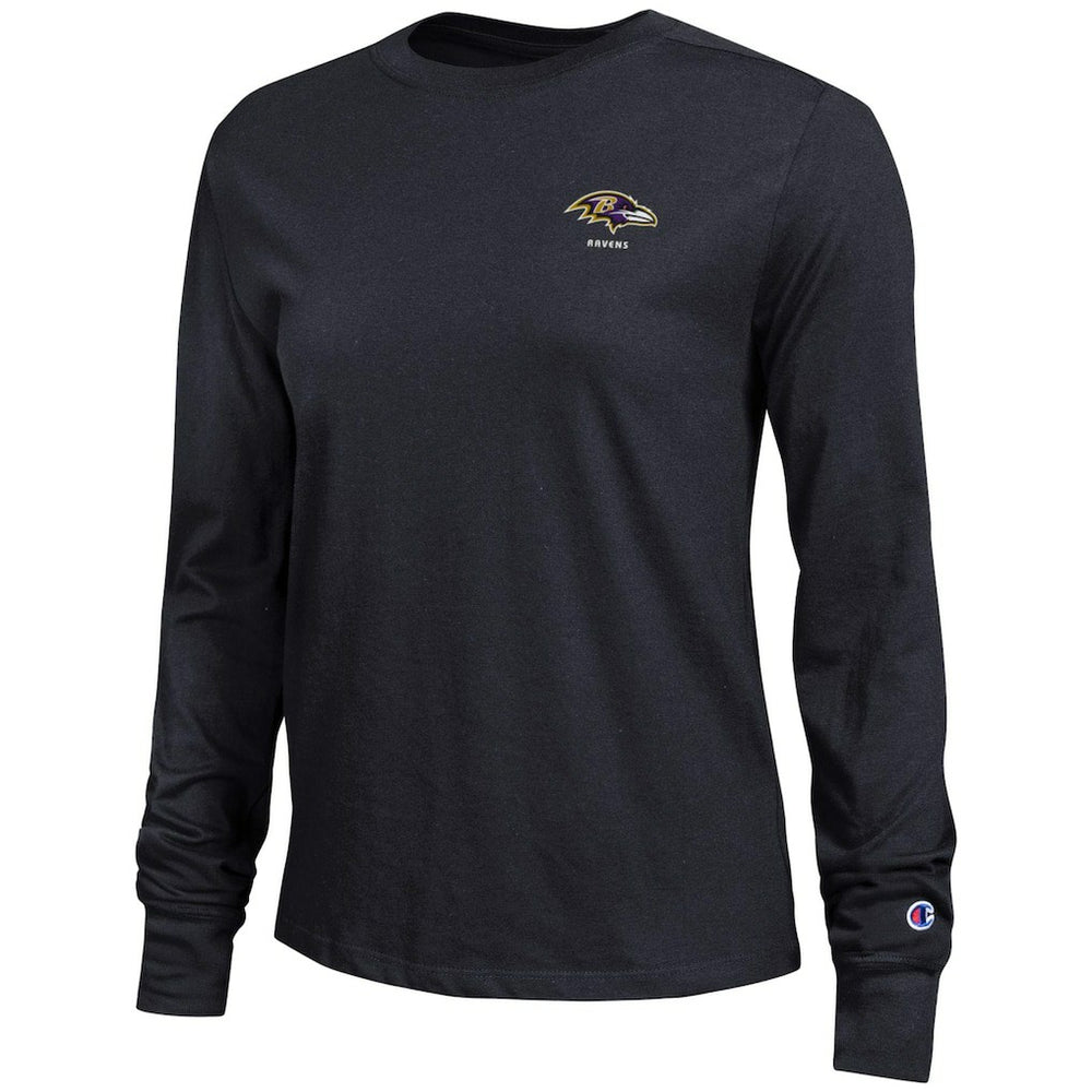 Baltimore Ravens Champion Women's Core Long-Sleeve T-Shirt - Black discount