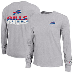 Buffalo Bills Champion Women's Core Long-Sleeve T-Shirt - Heather Gray for sale