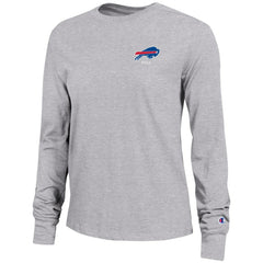 Buffalo Bills Champion Women's Core Long-Sleeve T-Shirt - Heather Gray for sale